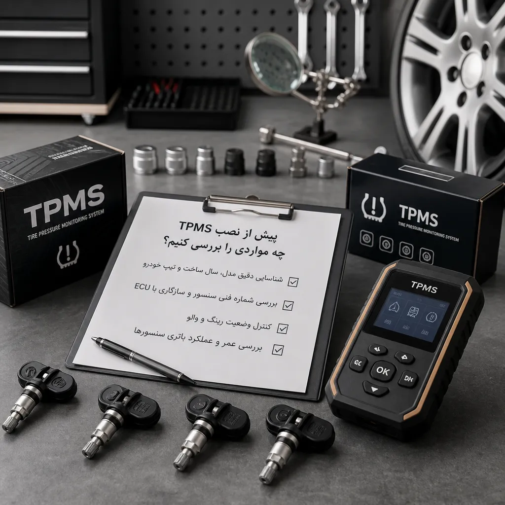 پیش از نصب TPMS خودروهای KMC چه مواردی را بررسی کنیم؟