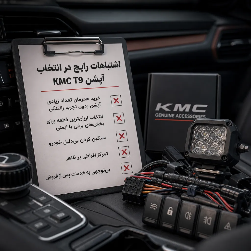 اشتباهات رایج در انتخاب آپشن KMC T9